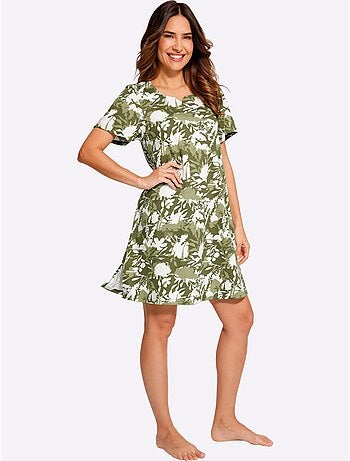 Robe D'été Coupe En A Affinante - Taille Standard - Moda Vilona