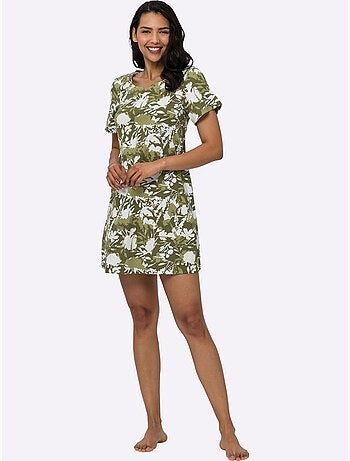 Robe D'été Coupe En A Affinante - Taille Standard - Moda Vilona