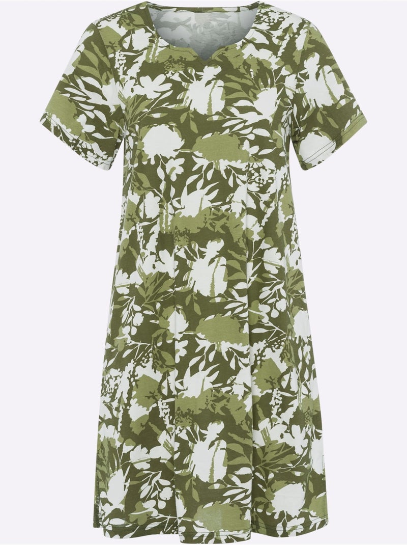Robe D'été Coupe En A Affinante - Taille Standard - Moda Vilona Ecru - Kiabi