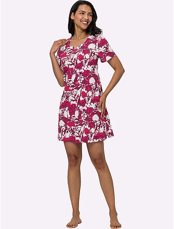 Robe D'été Coupe En A Affinante - Taille Standard - Moda Vilona
