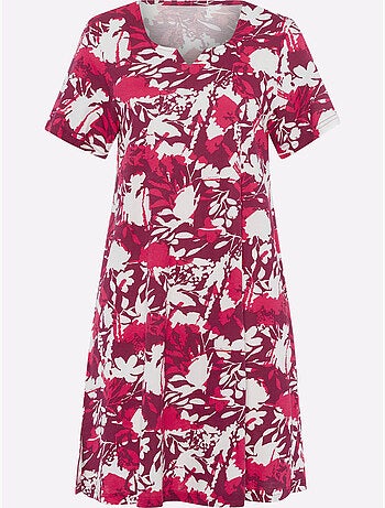 Robe D'été Coupe En A Affinante - Taille Standard - Moda Vilona