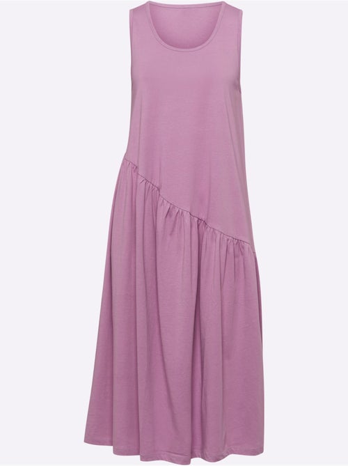 Robe d'été en jersey avec coupe évasée et fronces fantaisie - Taille standard - Moda Vilona - Kiabi Robe d'été en jersey avec coupe évasée et fronces fantaisie - Taille standard - Moda Vilona - Kiabi