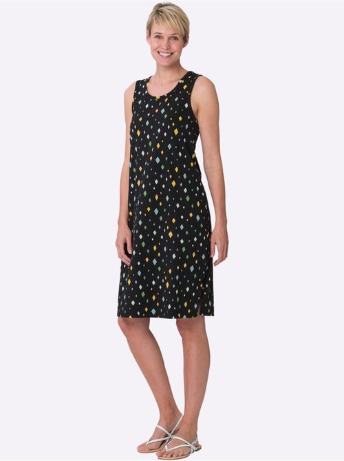Robe d'été en jersey fin avec encolure ronde et fente latérale - Taille standard - Moda Vilona - Kiabi Robe d'été en jersey fin avec encolure ronde et fente latérale - Taille standard - Moda Vilona - Kiabi