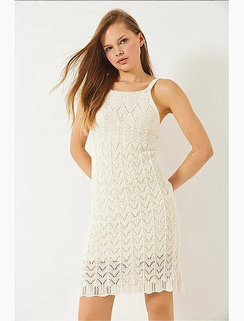 Robe d'été en tricot doublée sans manches lucci