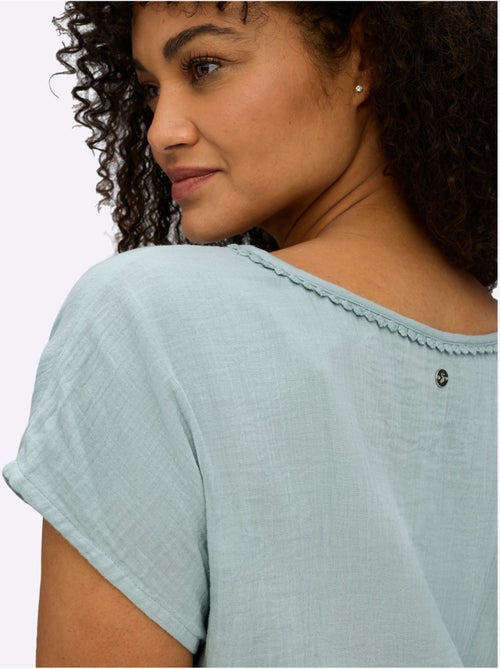 Robe D'été Encolure En V Affinante - Taille Standard - Sheego - Kiabi Robe D'été Encolure En V Affinante - Taille Standard - Sheego - Kiabi