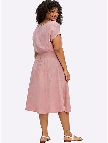 Robe D'été Encolure En V Affinante - Taille Standard - Sheego