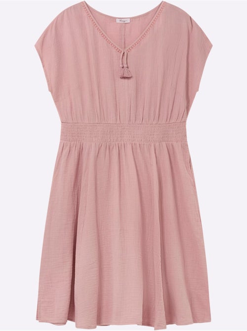 Robe D'été Encolure En V Affinante - Taille Standard - Sheego - Kiabi