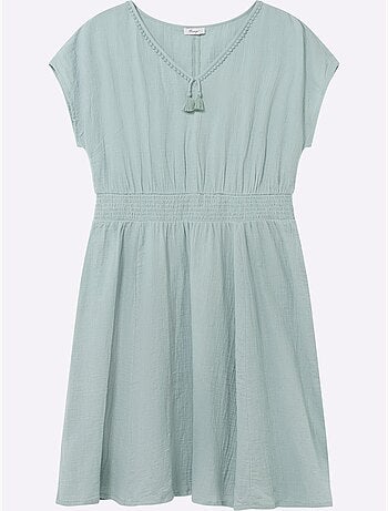 Robe D'été Encolure En V Affinante - Taille Standard - Sheego