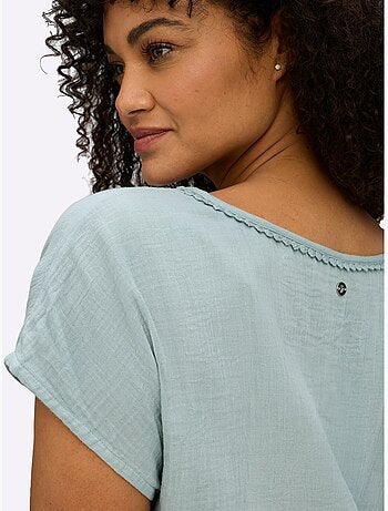Robe D'été Encolure En V Affinante - Taille Standard - Sheego