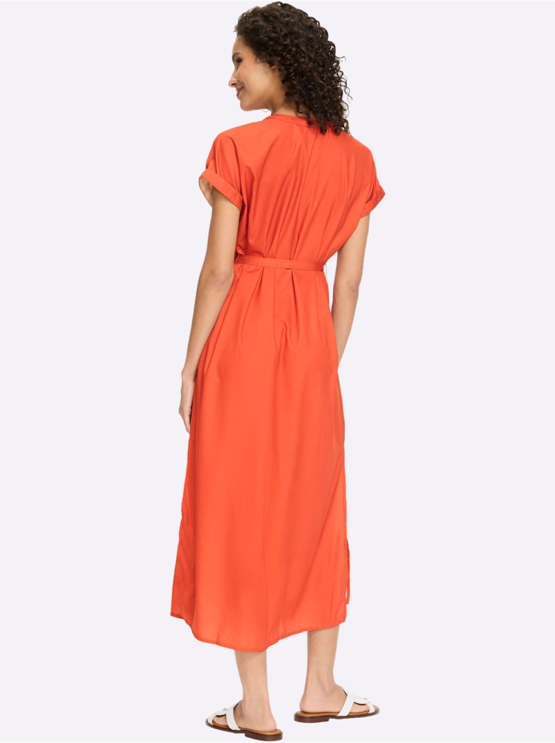 Robe d'été entretien facile - taille standard - helline Terre cuite - Kiabi