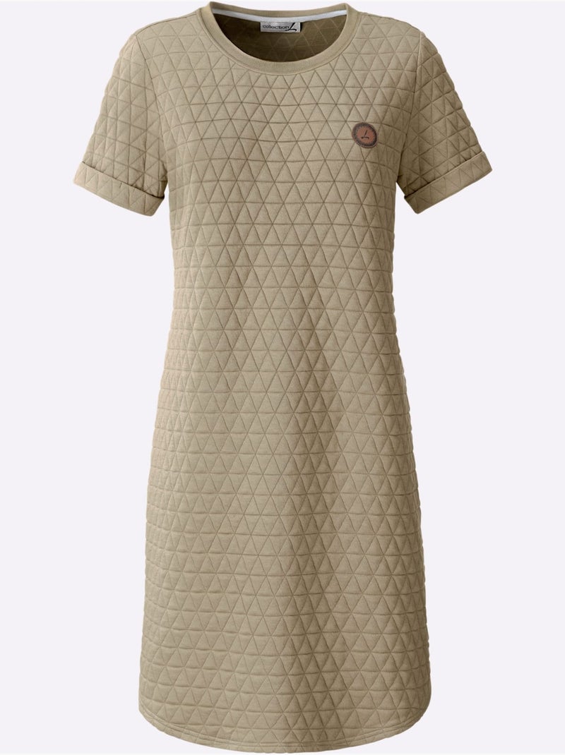 Robe d'été jacquard de qualité - taille standard - witt Ivoire - Kiabi