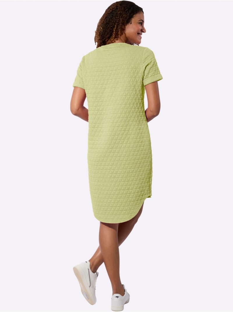 Robe D'été Jacquard De Qualité - Taille Standard - Witt Vert pistache - Kiabi