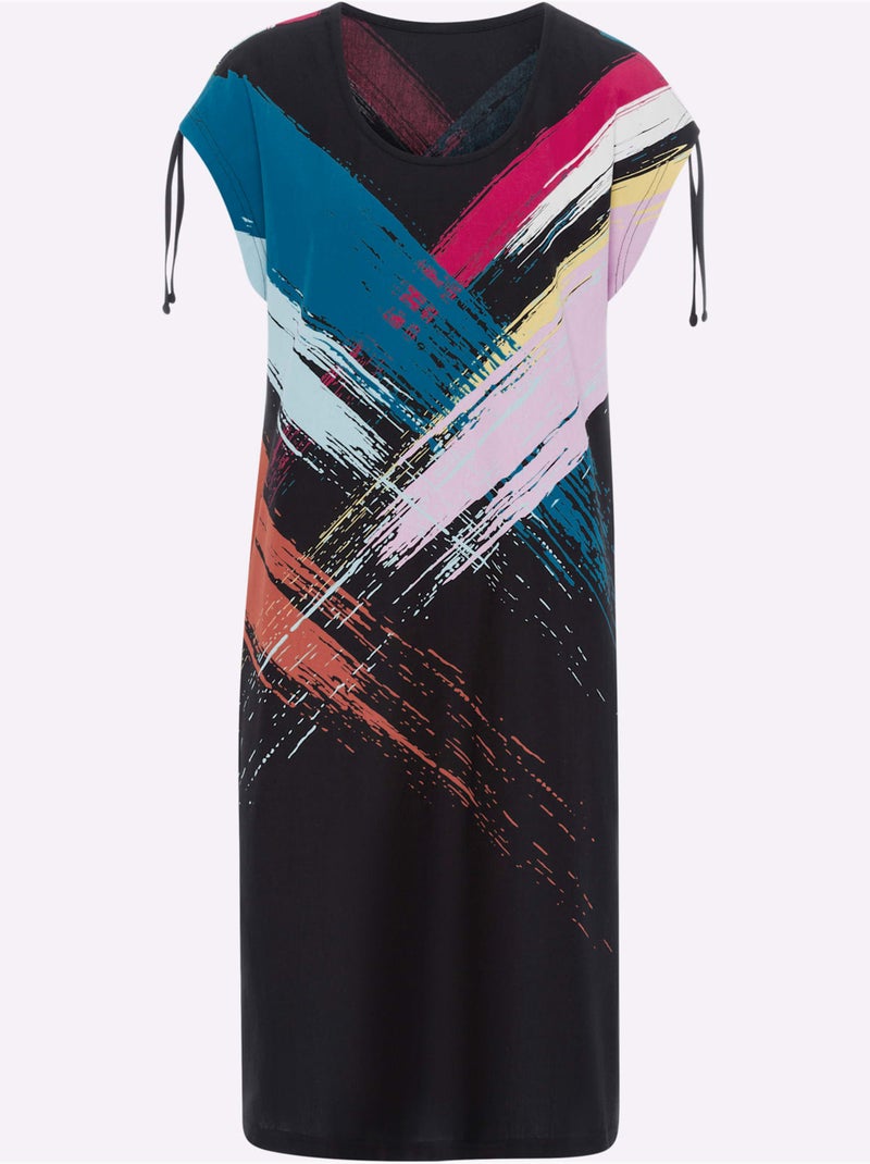 Robe D'été Jersey Fin - Taille Standard - Moda Vilona Noir - Kiabi