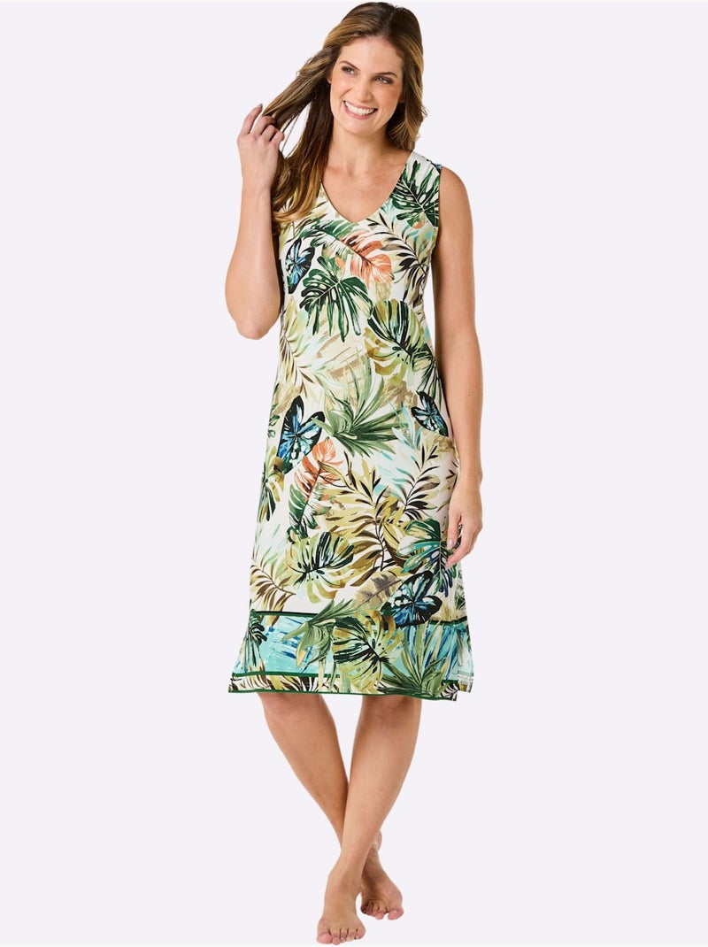 Robe D'été Jersey Fin - Taille Standard - Witt Bleu Bleu marine - Kiabi