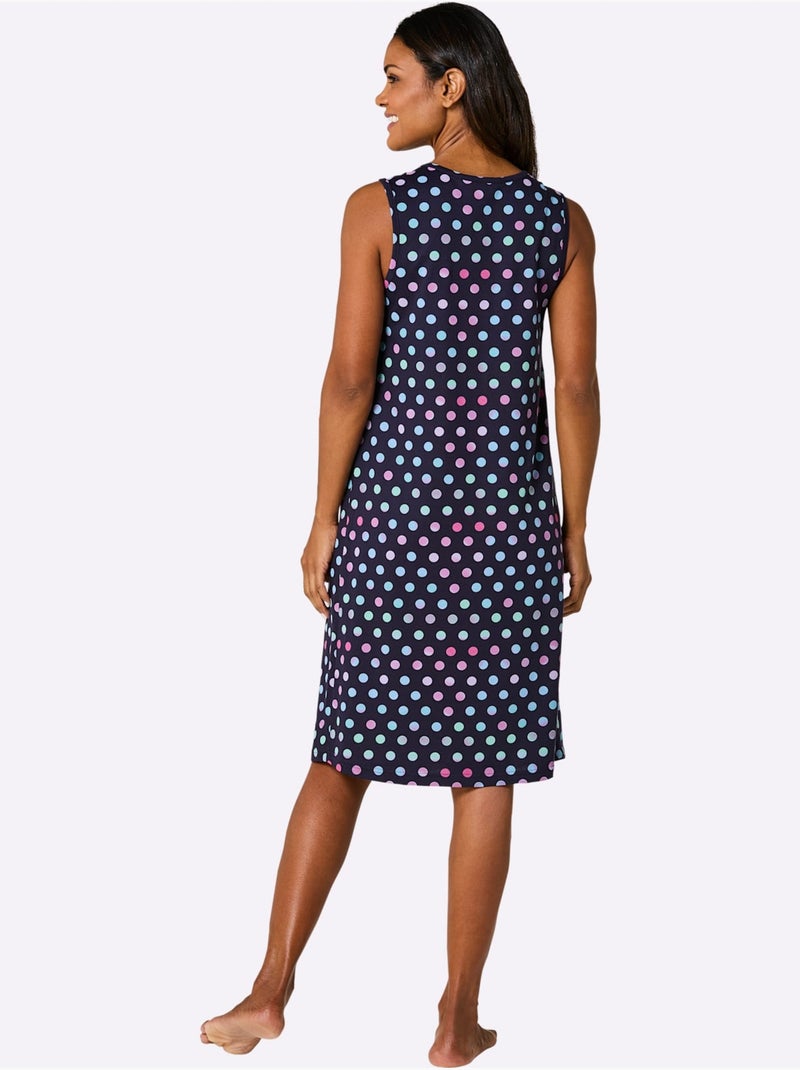 Robe d'été jersey fin - taille standard - witt Bleu Rouge - Kiabi