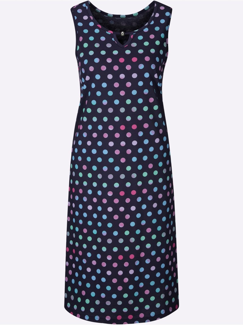 Robe d'été jersey fin - taille standard - witt Bleu Rouge - Kiabi