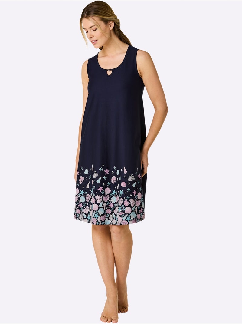 Robe D'été Jersey Fin - Taille Standard - Witt Bleu Vert - Kiabi