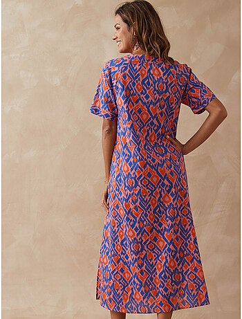 Robe d'été longue voile coton