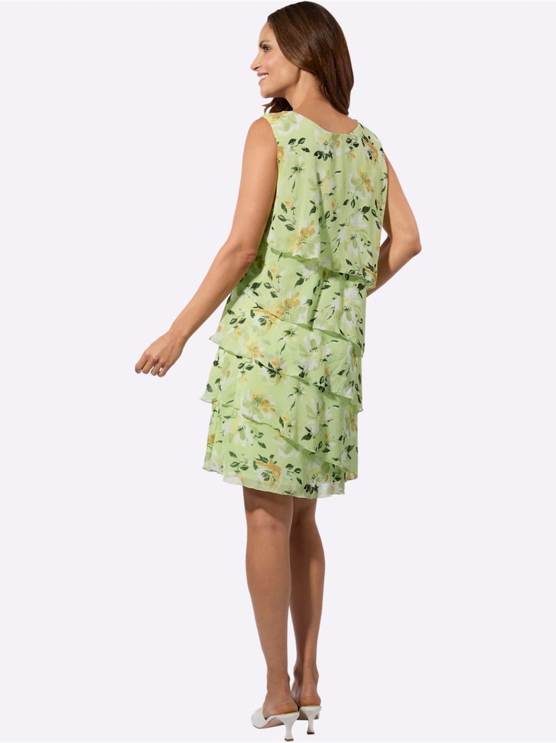 Robe D'été Matière Facile à Entretenir - Taille Standard - Witt Pistache - Kiabi