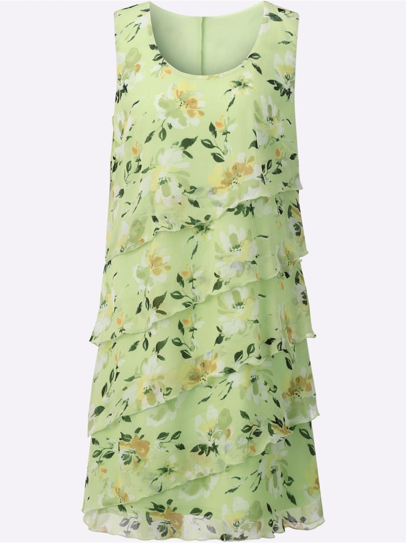 Robe D'été Matière Facile à Entretenir - Taille Standard - Witt Pistache - Kiabi