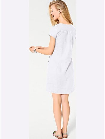 Robe D'été Pur Lin - Taille Standard - Helline