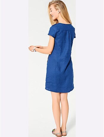 Robe D'été Pur Lin - Taille Standard - Helline