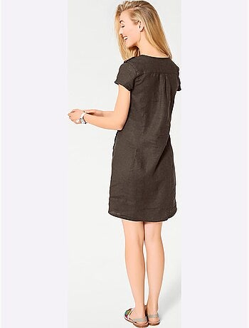 Robe d'été pur lin - taille standard - helline