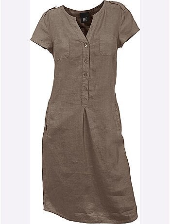 Robe d'été pur lin - taille standard - helline