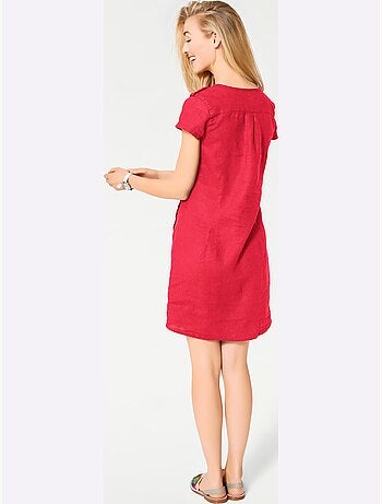 Robe d'été pur lin - taille standard - helline