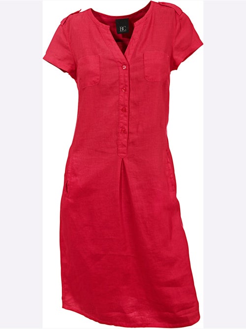 Robe d'été pur lin - taille standard - helline - Kiabi