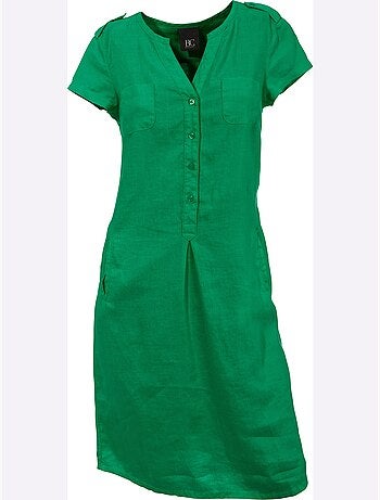 Robe d'été pur lin - taille standard - helline