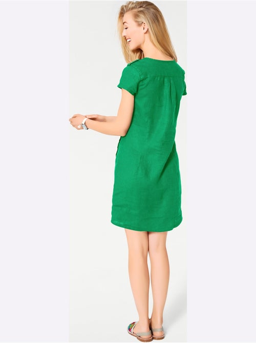 Robe d'été pur lin - taille standard - helline - Kiabi