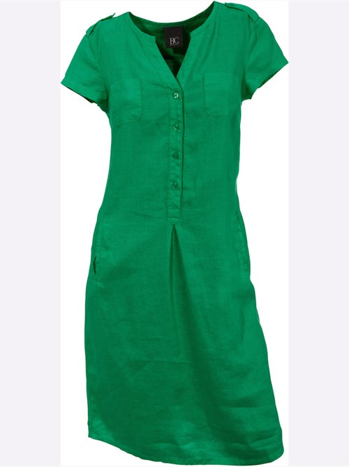 Robe d'été pur lin - taille standard - helline - Kiabi