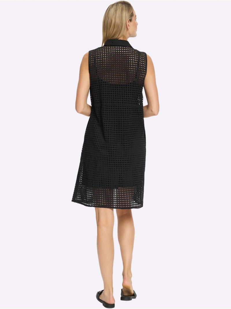 Robe d'été qualité tissée - taille standard - helline Noir - Kiabi