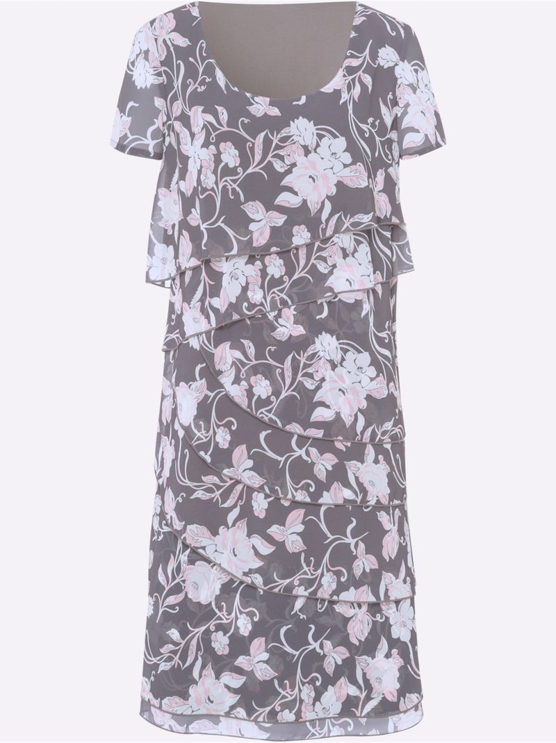 Robe D'été Style Superposé - Taille Standard - Moda Vilona gris anthracite - Kiabi