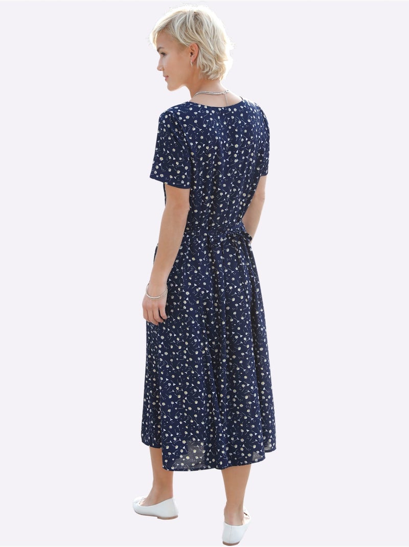 Robe D'été Tombé Fluide - Taille Courte - Witt Bleu Rose - Kiabi