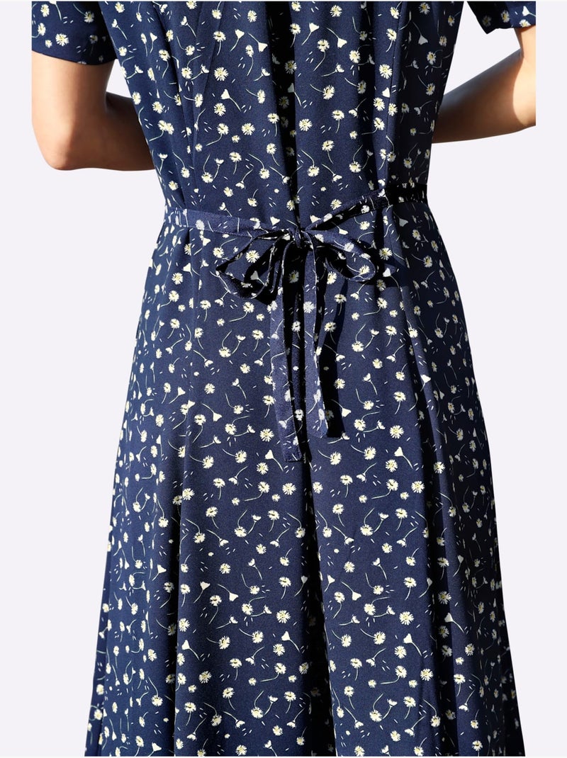 Robe D'été Tombé Fluide - Taille Courte - Witt Bleu Rose - Kiabi