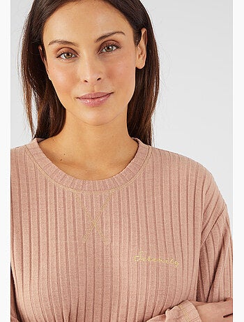 Robe détente en maille côtelée Thermolactyl - Damart