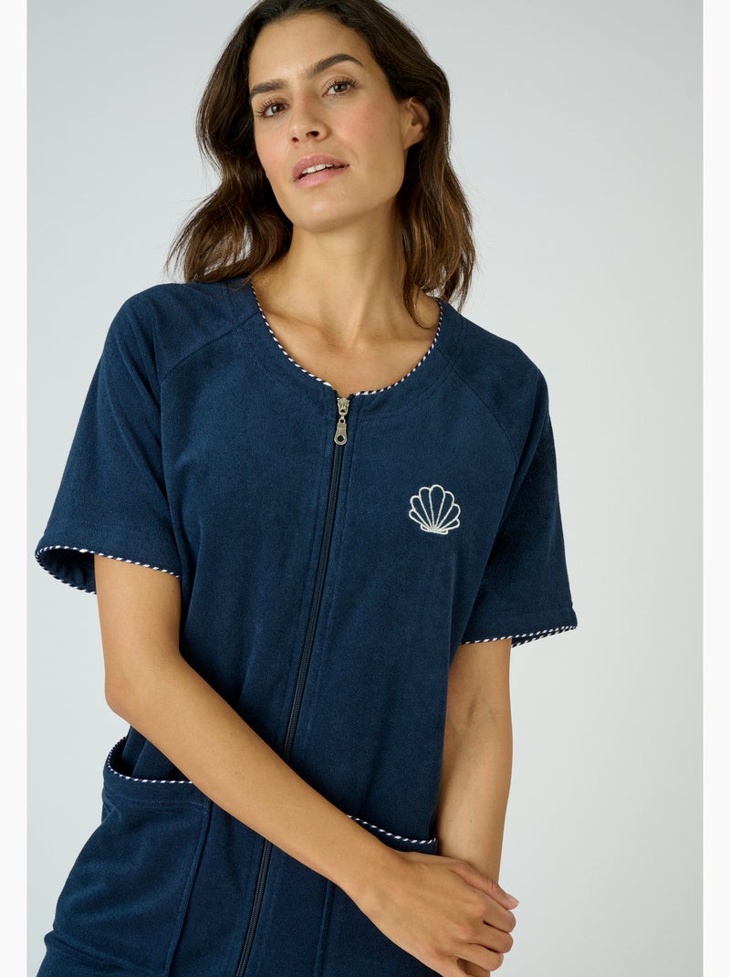 Robe détente éponge - Damart Bleu marine - Kiabi