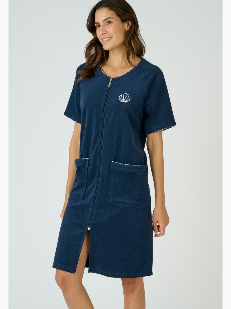 Robe détente éponge - Damart Bleu marine - Kiabi