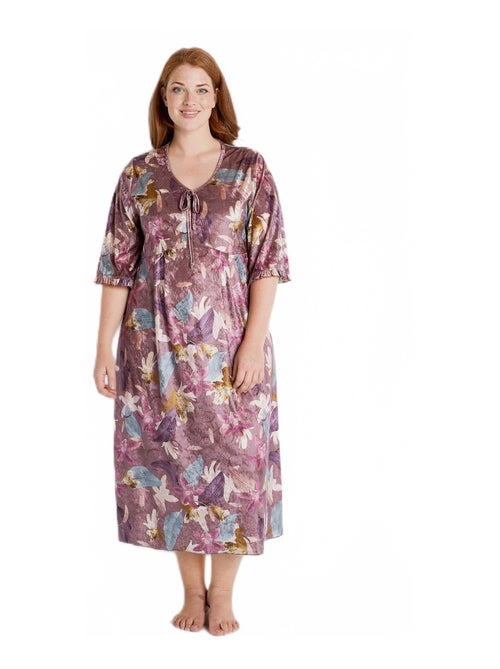 Robe d'hôtesse en velours - Kiabi