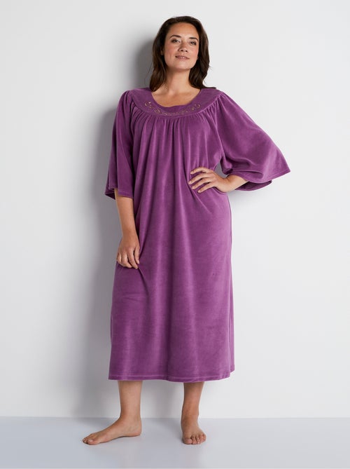 Robe d'hôtesse en velours - Kiabi