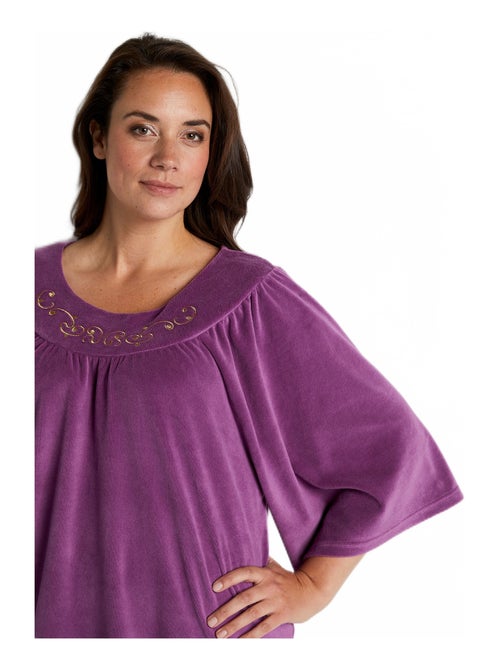 Robe d'hôtesse en velours - Kiabi