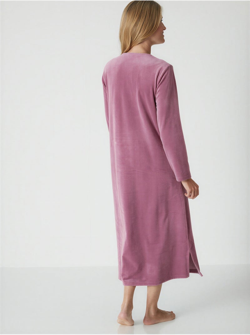 Robe d'hôtesse maille velours - DAXON Violet - Kiabi