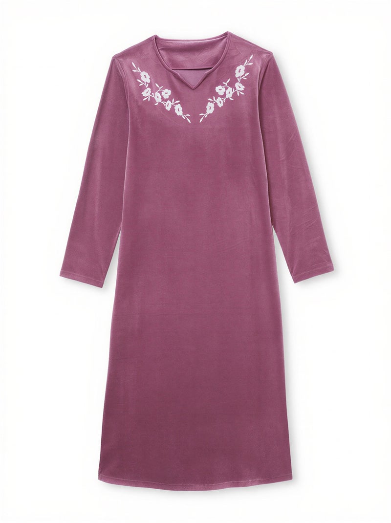 Robe d'hôtesse maille velours - DAXON Violet - Kiabi