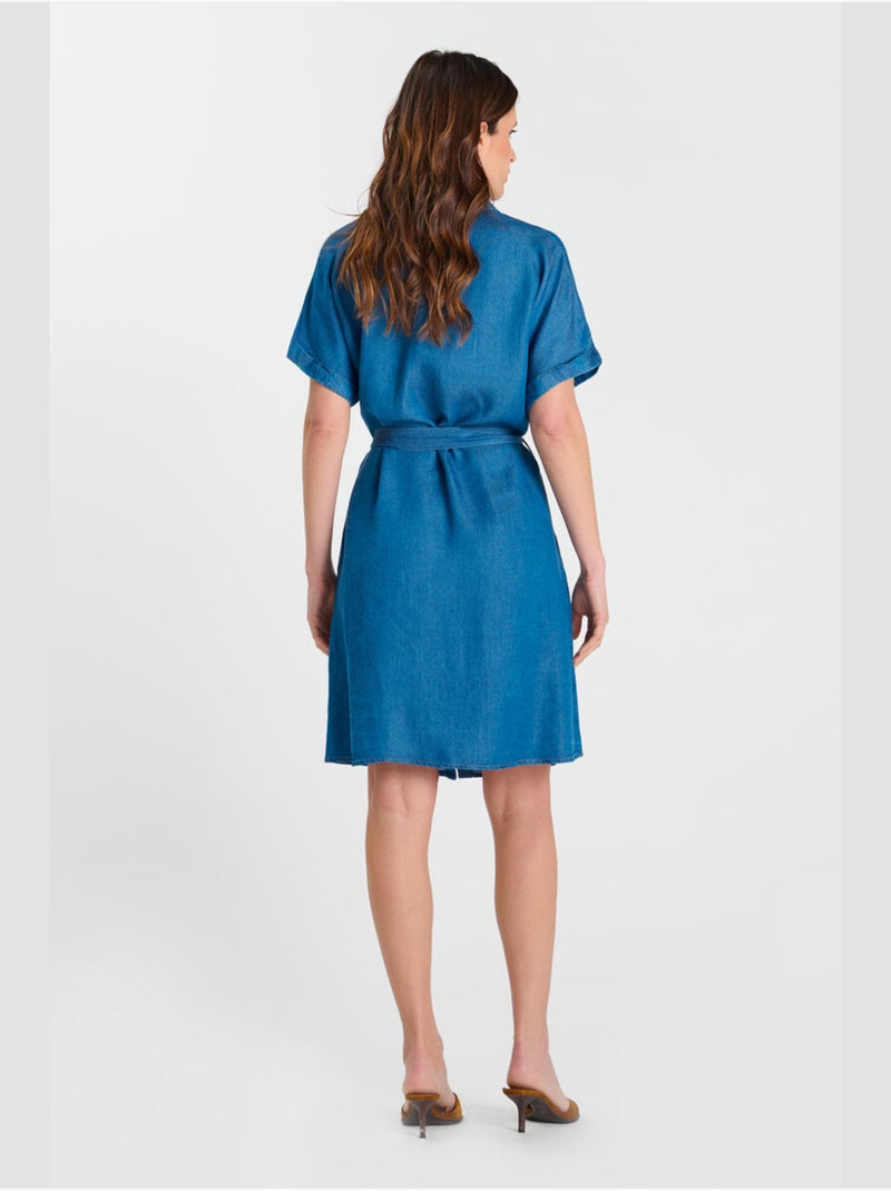 Robe DIANE droite 'Le Temps Des Cerises' Bleu - Kiabi