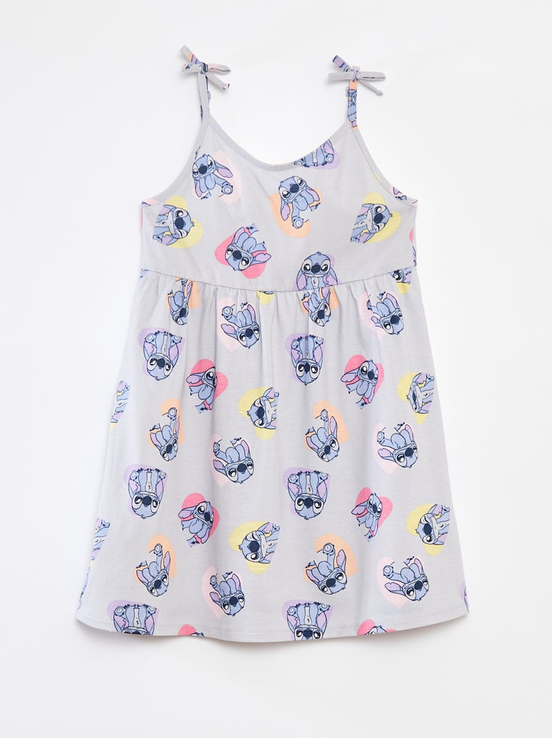 Robe 'Disney' à bretelles avec nœuds Bleu - Kiabi