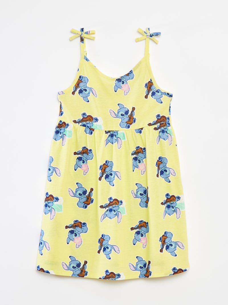 Robe 'Disney' à bretelles avec nœuds Jaune - Kiabi