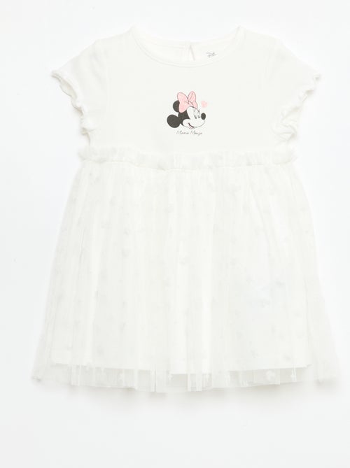 Robe 'Disney' 'Minnie' avec tulle en coton - Kiabi