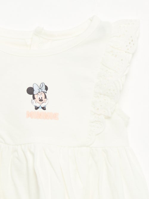 Robe 'Disney' unie sans manches avec volant sur le plastron - Kiabi